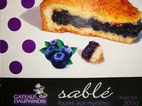Sablé fourré aux myrtilles