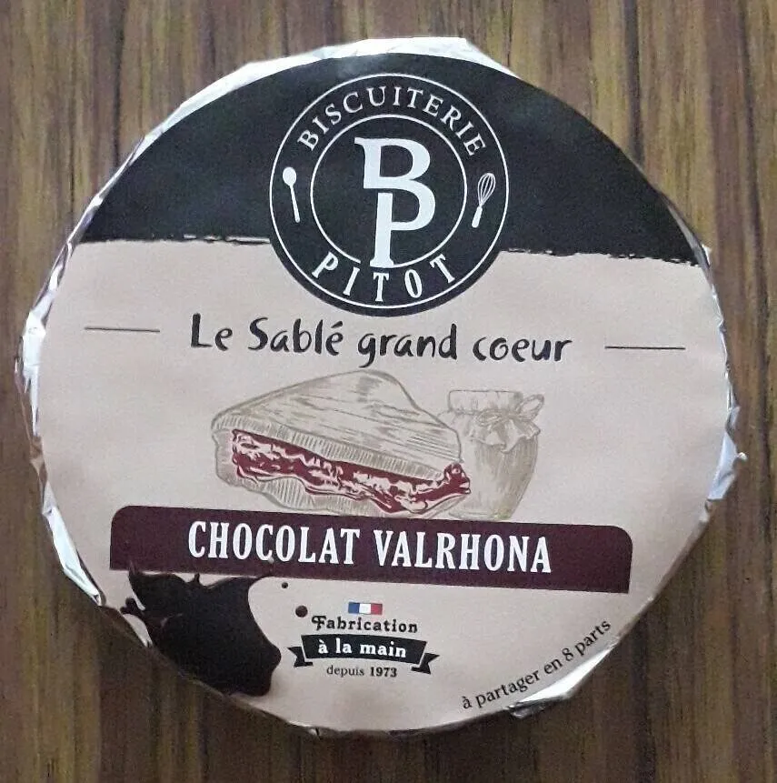 Le sablé grand cœur- chocolat Valrhona