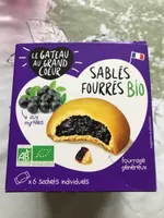 Sablés fourrés bio aux myrtilles