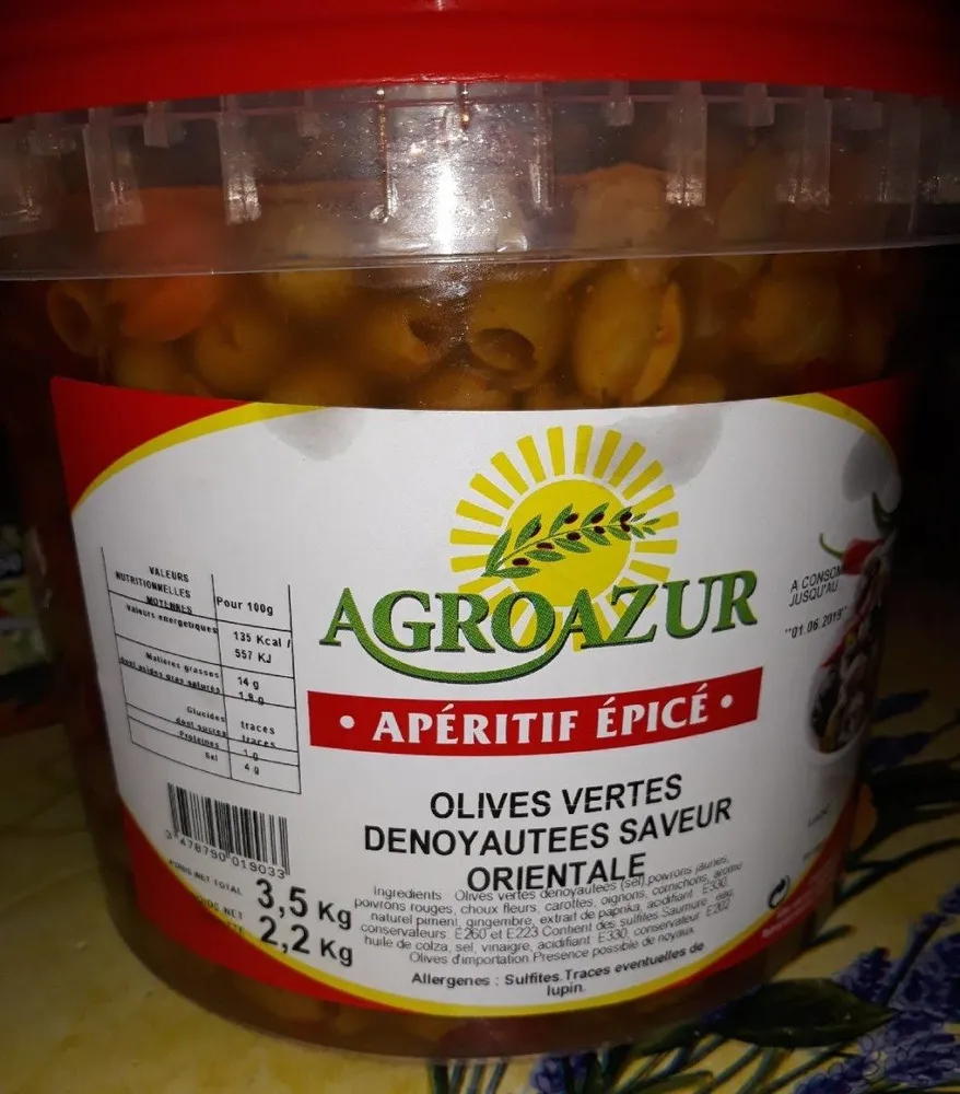 Olives Vertes saveur orientale