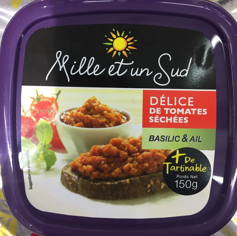 Tomates séchées basilic & ail Mille et un Sud