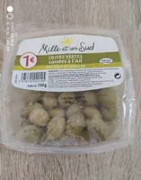 Olives vertes cassées à l'ail