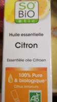 Huile Essentielle Citron Bio