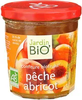 Jardin Bio Confiturepeche Abricot Bio 320G
