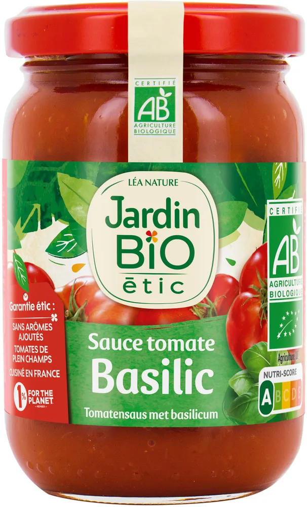 Sauce tomate Basilic Jardin BIO