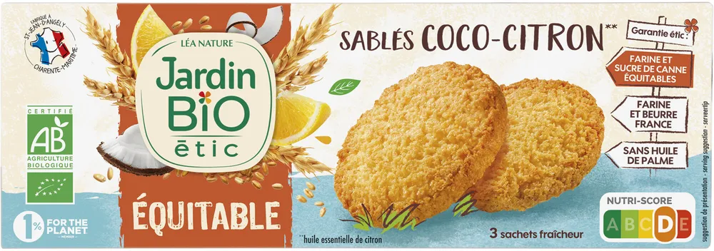 SABLES NOIX DE COCO ET CITRON