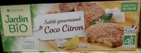 Sablé gourmand coco citron