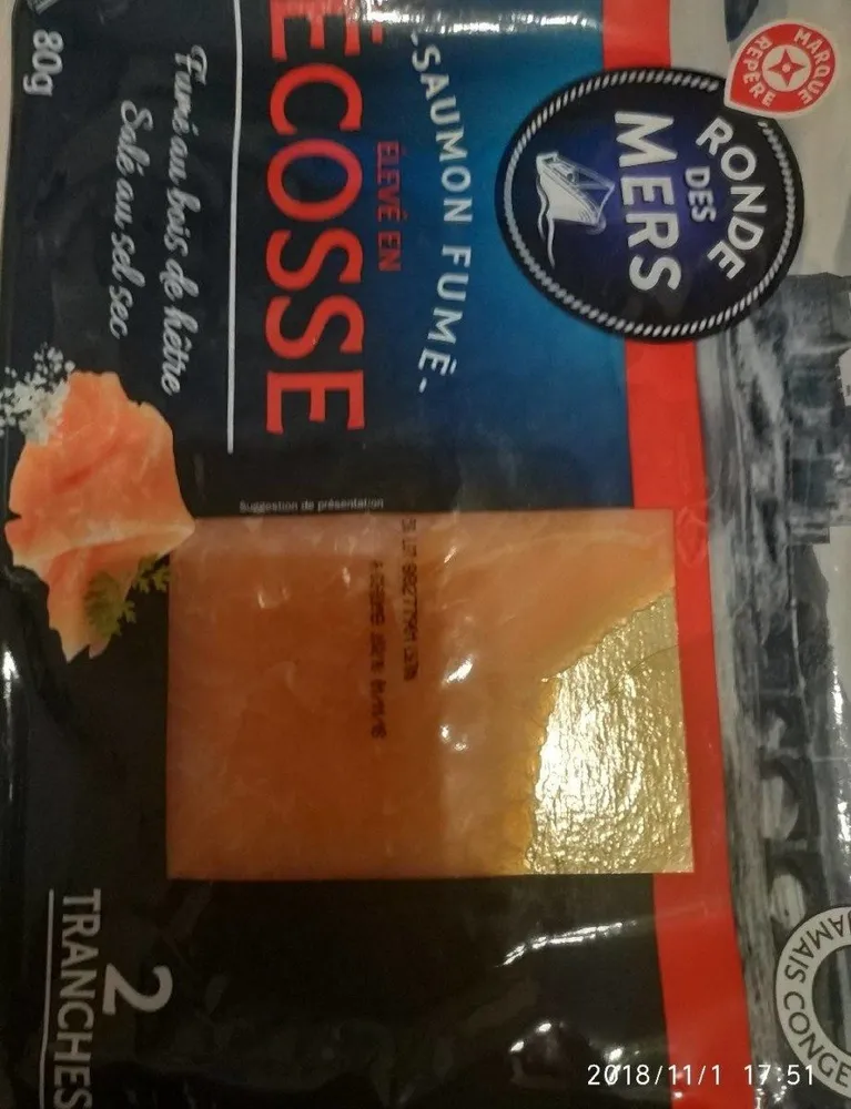 Saumon fumé élevé en Écosse