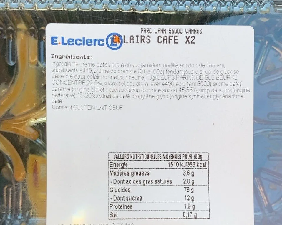 Eclairs au café x2