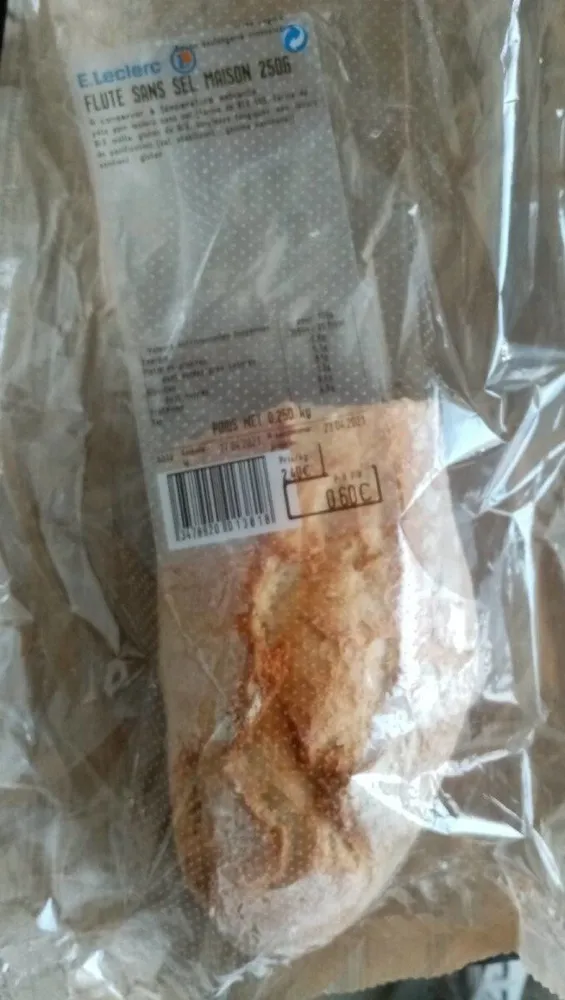 Flûte sans sel maison