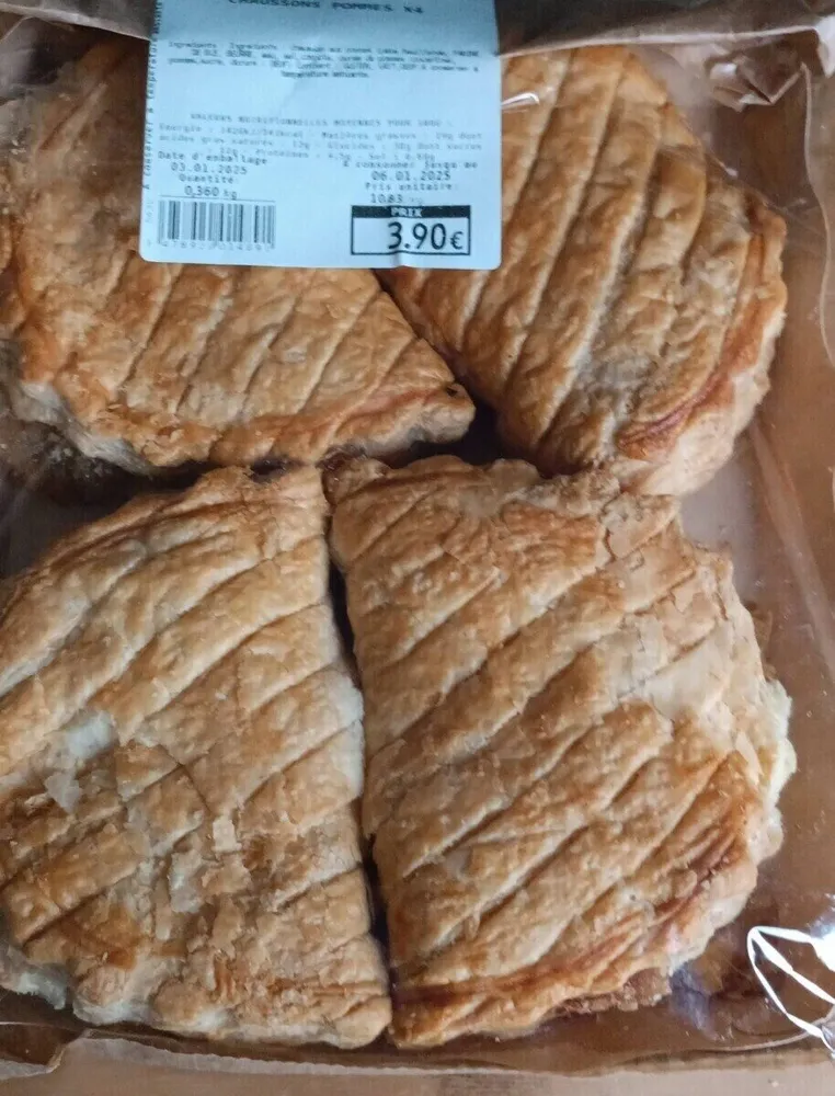 Chausson pommes x4