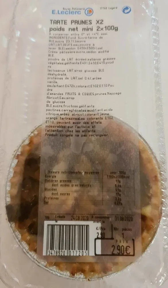 Tarte prunes