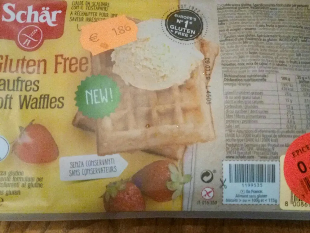 Gaufres gluten free