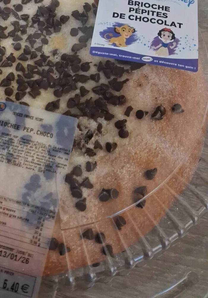 Galette briochée pépites chocolat