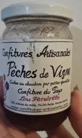 Confiture artisanale pêche de vigne