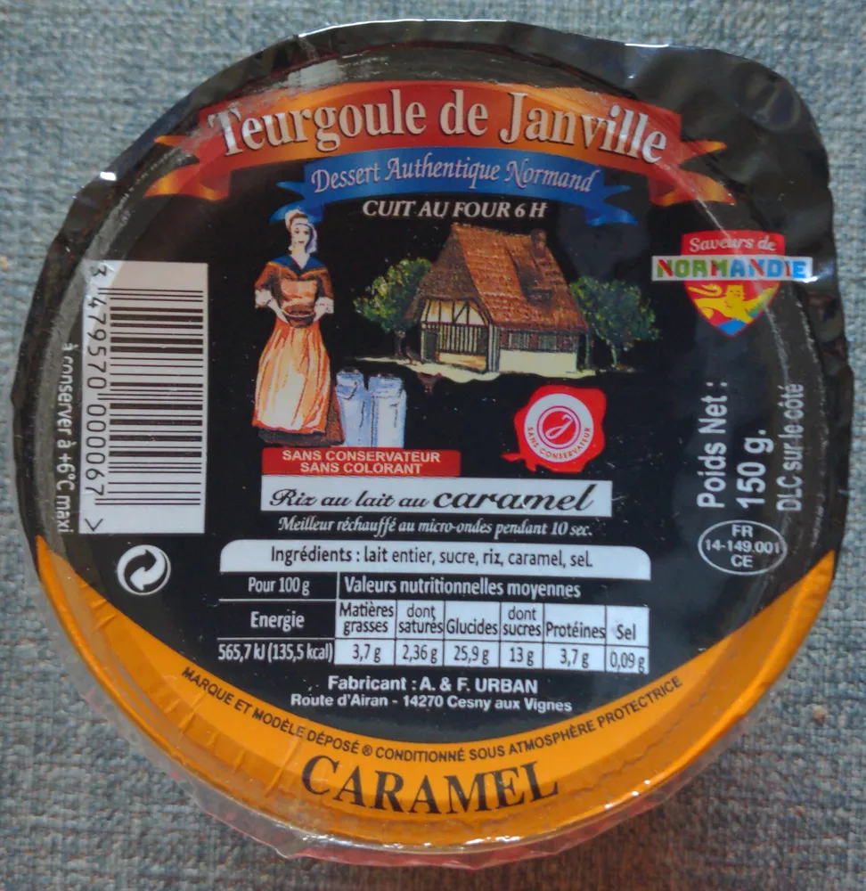 Riz au lait au caramel