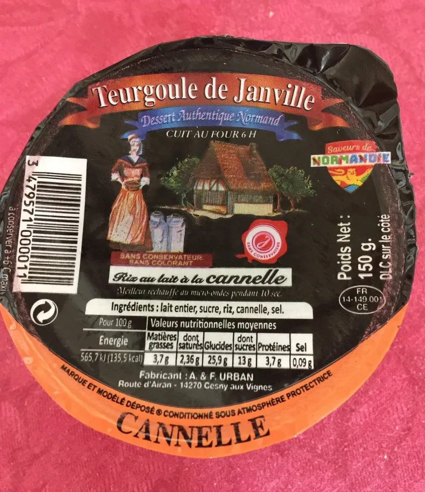 Riz au lait à la cannelle