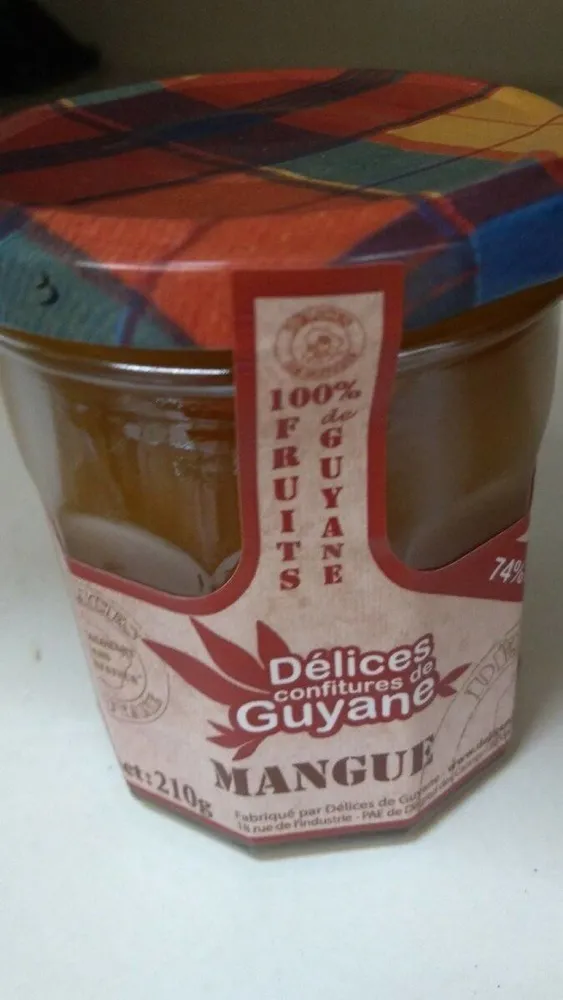 Confiture de mangue Guyane