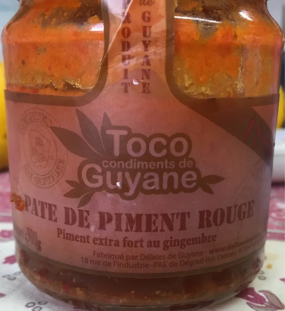 PATE DE PIMENT ROUGE