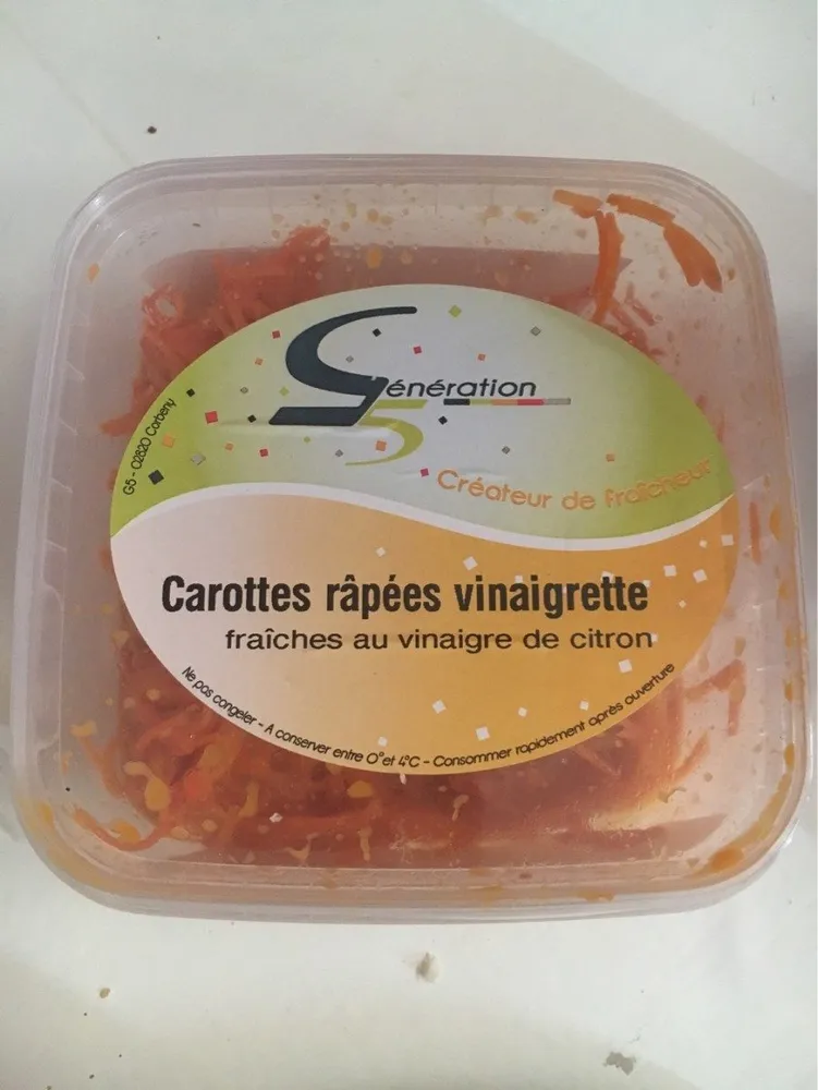 Carottes râpées vinaigrette