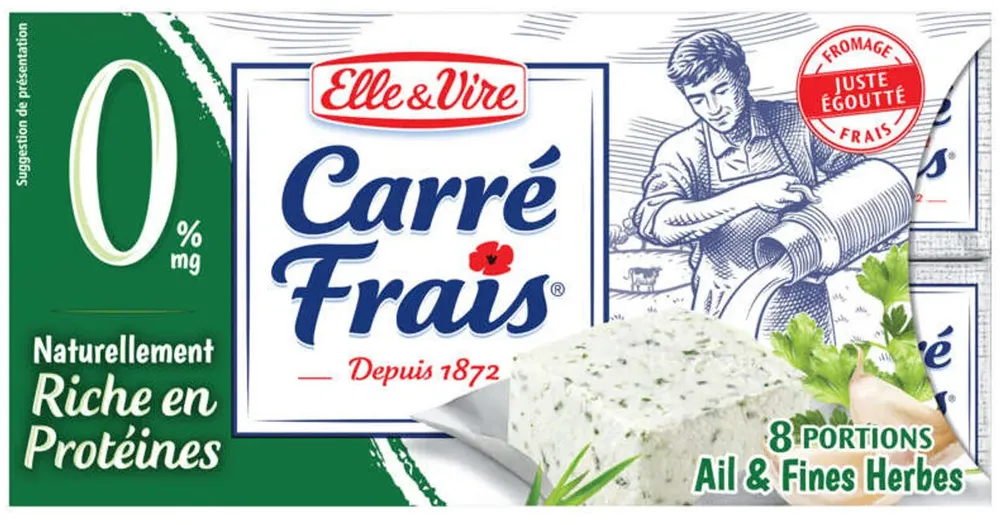 Carré Frais 0% Ail & Fines Herbes