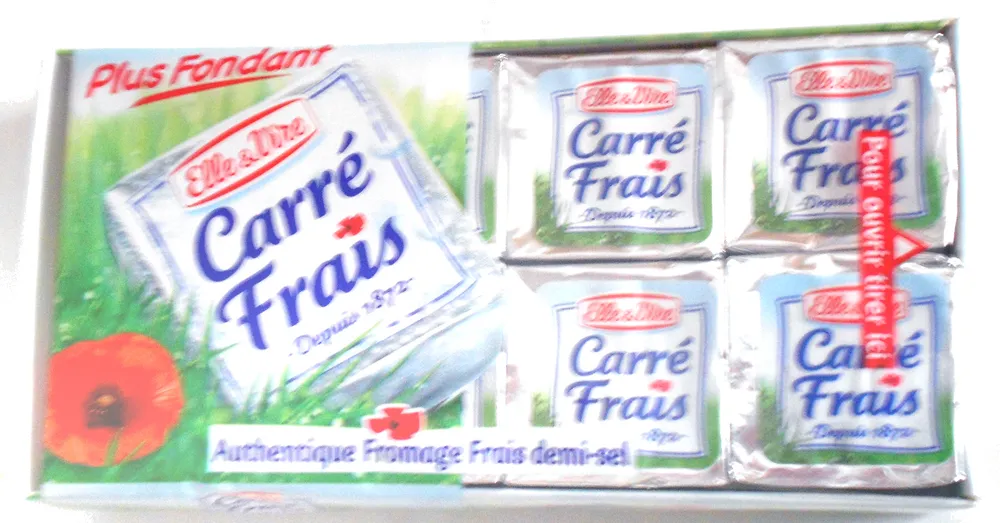 Fromage carré frais demi-sel