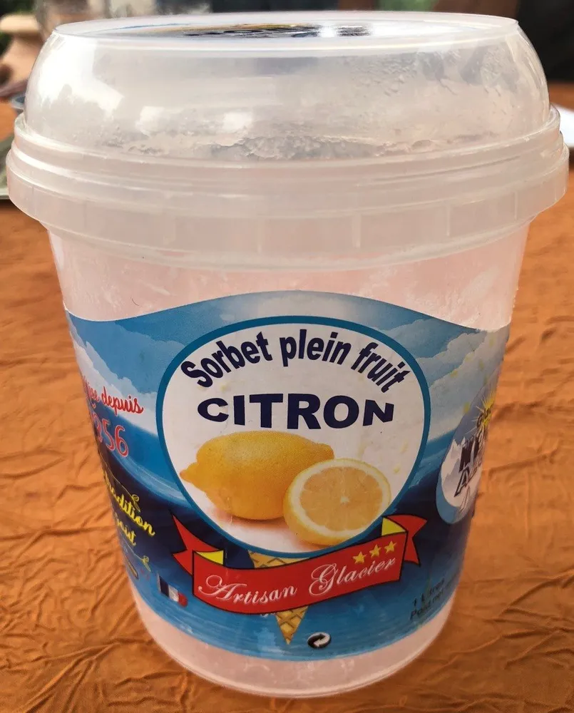 Sorbet plein fruit