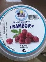 Sorbet plein fruit framboise