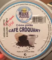 Crème glacée café croquant