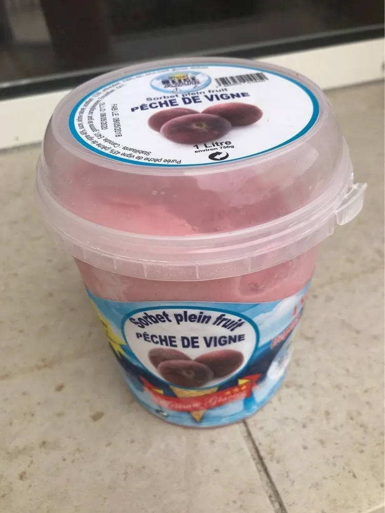 sorbet peche de vigne
