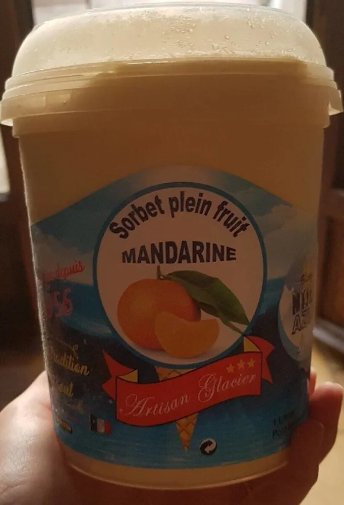 Sorbet plein fruit Mandarine