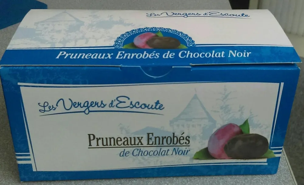 Pruneaux enrobés de chocolat noir