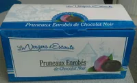 Pruneaux enrobés de chocolat noir