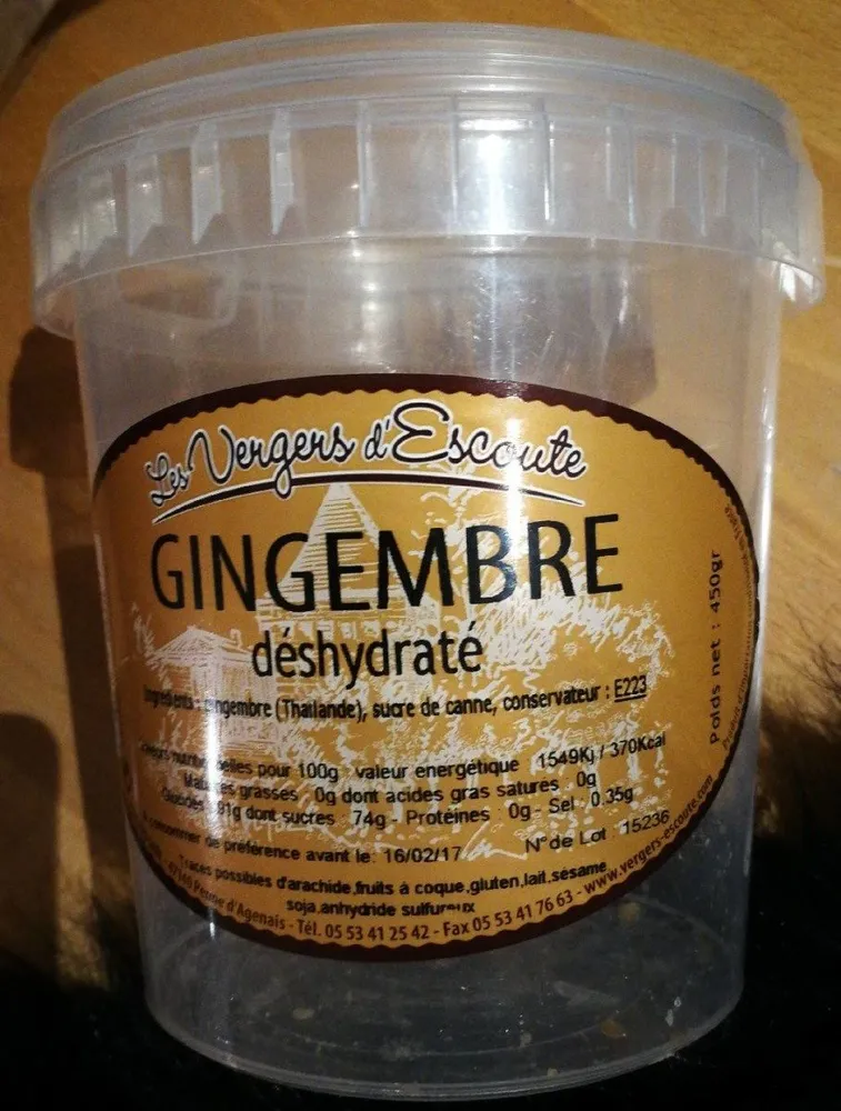 Gingembre déshydraté