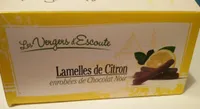 Lamelles de Citron enrobées de chocolat noir