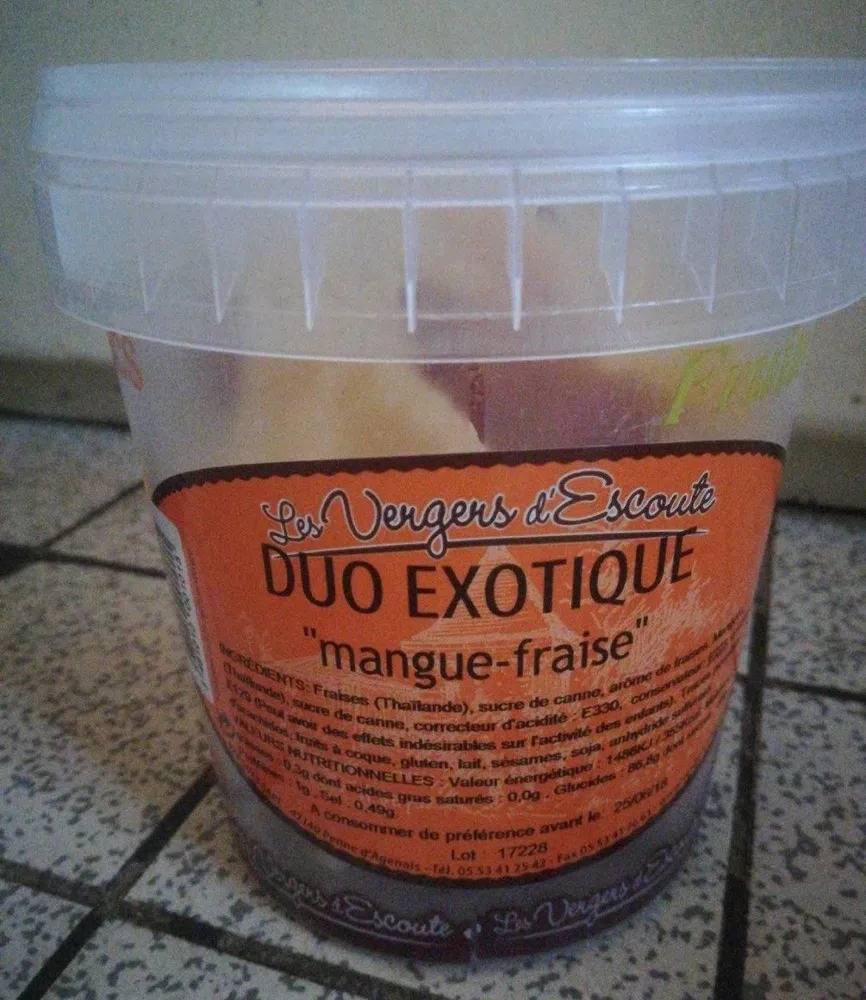 Duo Exotique Mangue - Fraise