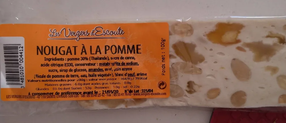 Nougat à la pomme