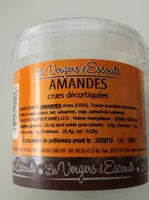 Amandes crues décortiquées
