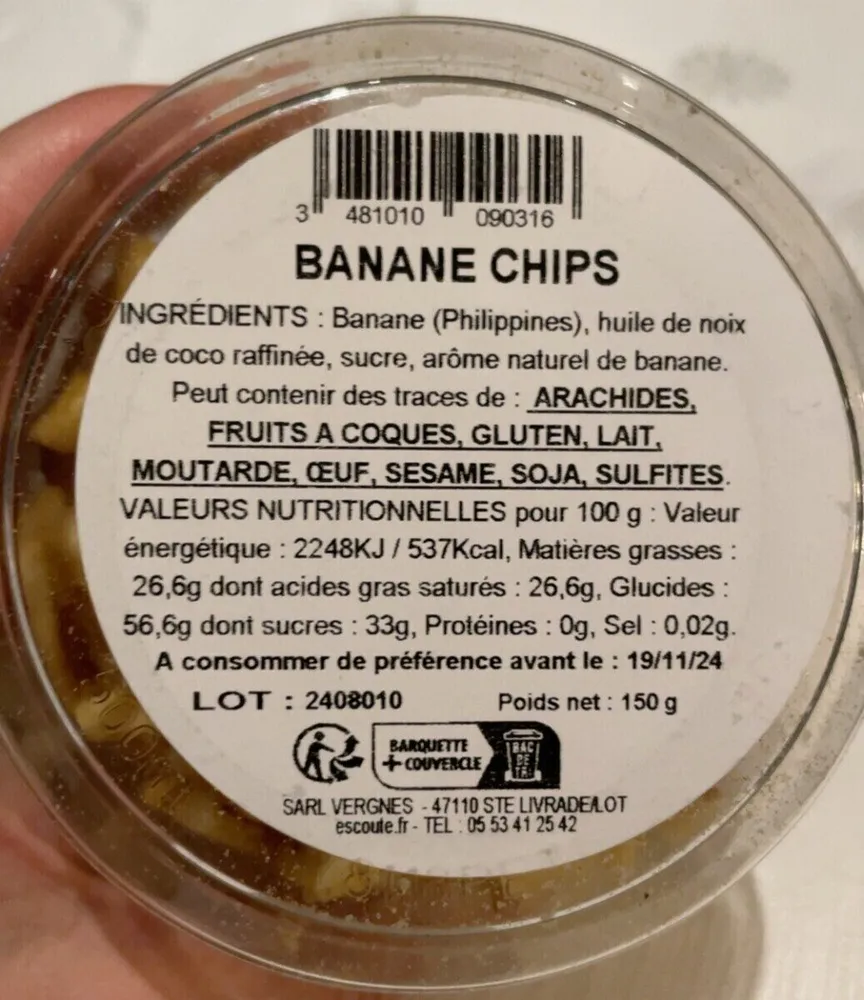 Bananes Chips