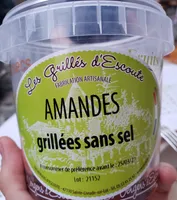 Amandes grillées sans sel