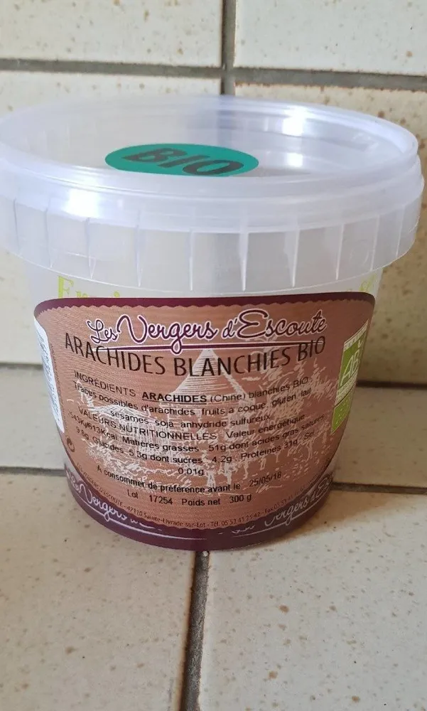 Arachides blanchies BIO