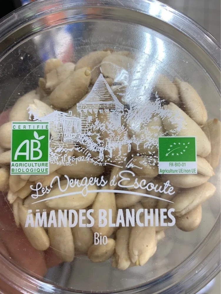Amandes blanches bio