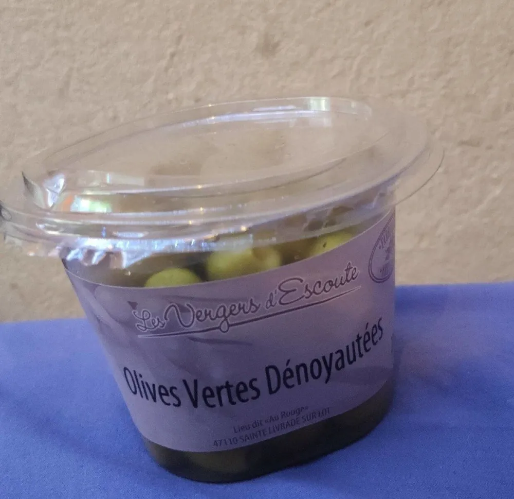 Olives vertes dénoyautées