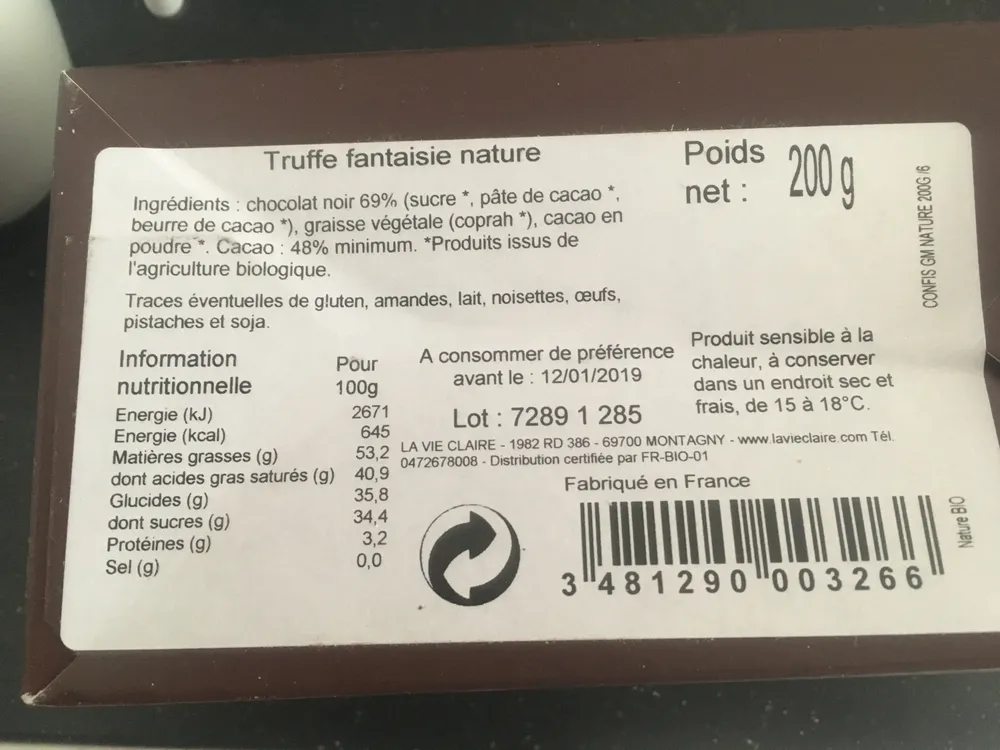 Truffe Fantaisie Nature