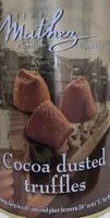 Cocoa dusted truffles