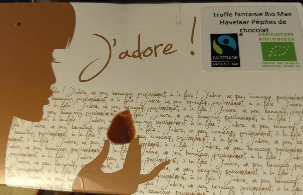 J'adore truffe fantaisie Bio max