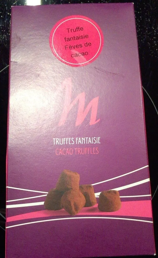 Truffes fantaisies fèves de cacao