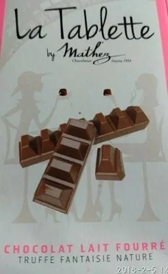 Chocolat lait fourré truffe fantaisie nature