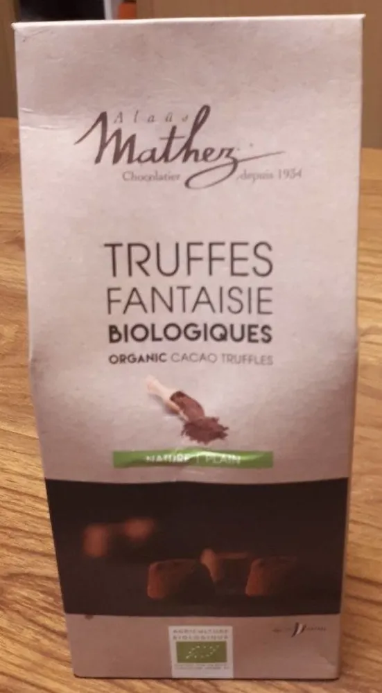 Truffes fantaisie biologiques