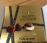 Truffe fantasie aux brisures de macarron framboise